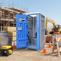 Toilettes préfabriquées portables à montage rapide pour chantier, toilettes publiques modulaires mobiles et douche
