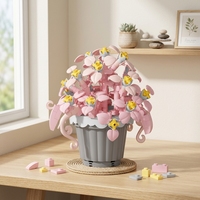 Ensemble de blocs de construction Plante Araignée Mariage 205 pièces, Puzzle en briques pour pot de fleurs, Cadeau pour filles