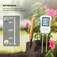Analyseur de sol numérique trois-en-un : pH, température et humidité – Détecteur de sol pour vergers et plantes en pot