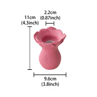 Lampe à huile en résine en forme de fleur, décoration artistique simple pour la maison et le bureau, aromathérapie