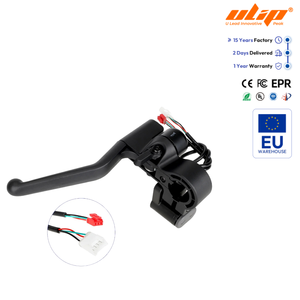 คันเบรกซ้าย Mi 6 ของแท้ พร้อมกระดิ่งและไฟเลี้ยว สำหรับสกู๊ตเตอร์ไฟฟ้า ปุ่มเบรก อุปกรณ์เสริมมือจับเบรก ชุดเบรก Mi 6 - Product Image 1