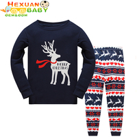 Pyjama d'hiver unisexe pour tout-petit garçon, ensemble de pyjamas pour enfants à manches longues en coton avec motif imprimé, pyjama épais pour bébé