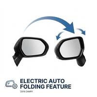 Rétroviseur latéral 10 broches pour Toyota Camry 2018-2023 avec surveillance des angles morts, chauffant, pliage automatique, clignotant LED 87940-06B40