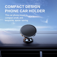 Soporte Magnético para Teléfono Móvil para Coche, Mini Soporte para Salpicadero de Coche con Rotación de 360 Grados