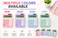Haute qualité coloré Mini école de calculateur en plastique pour filles papeterie de bureau calculer le prix du produit de coût d'expédition