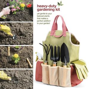 10 Pcs <b>Gardening</b> <b>Tools</b> <b>Set</b> Complete Garden <b>Tool</b> Kit with Bag Gloves and Spray Bottle for Indoor and Outdoor, - Product Image 2