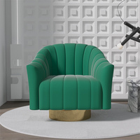 Fauteuil d'Appoint Pivotant Vert Fauteuils Modernes en Stock Amérique Livraison Gratuite Salon Chaise Simple Canapé