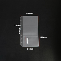 Pochette de classement PVC à 6 trous A5 A6 A7, enveloppe budgétaire, pochette de classement sans fermeture éclair pour carnet, classement et rangement