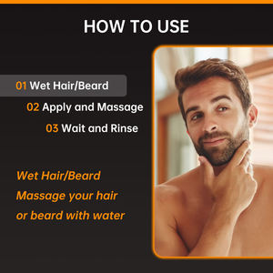 Detergente e Shampoo per Barba da Uomo all'Ingrosso, per Barbiere, Pulizia Profonda, Schiuma Detergente Viso e Baffi, Anti-prurito, 120ml - Product Image 6