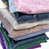Matières premières en plastique PP certifiées SGS personnalisables, granulés en vrac, couleur blanche, qualité médicale, ignifuge, moulage