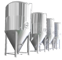 HG Fermenteur conique isolé à haute productivité en acier inoxydable 2000L pour cuve de fermentation de bière