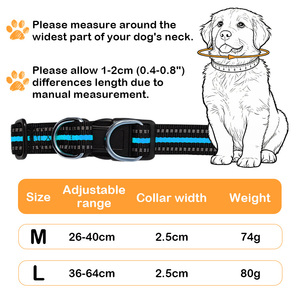 Kalung Anjing Lepas Cepat untuk Memakai/Membuang dengan Mudah, Desain Reflektif dari Nilon & Dapat Disesuaikan, Kalung Hewan Peliharaan yang Tahan Lama untuk Anjing Kecil, Sedang, dan Besar - Product Image 5