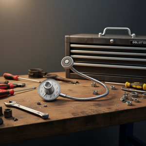 Clé dynamométrique réglable avec col flexible et jauge à cadran pour applications de serrage précises - Product Image 3