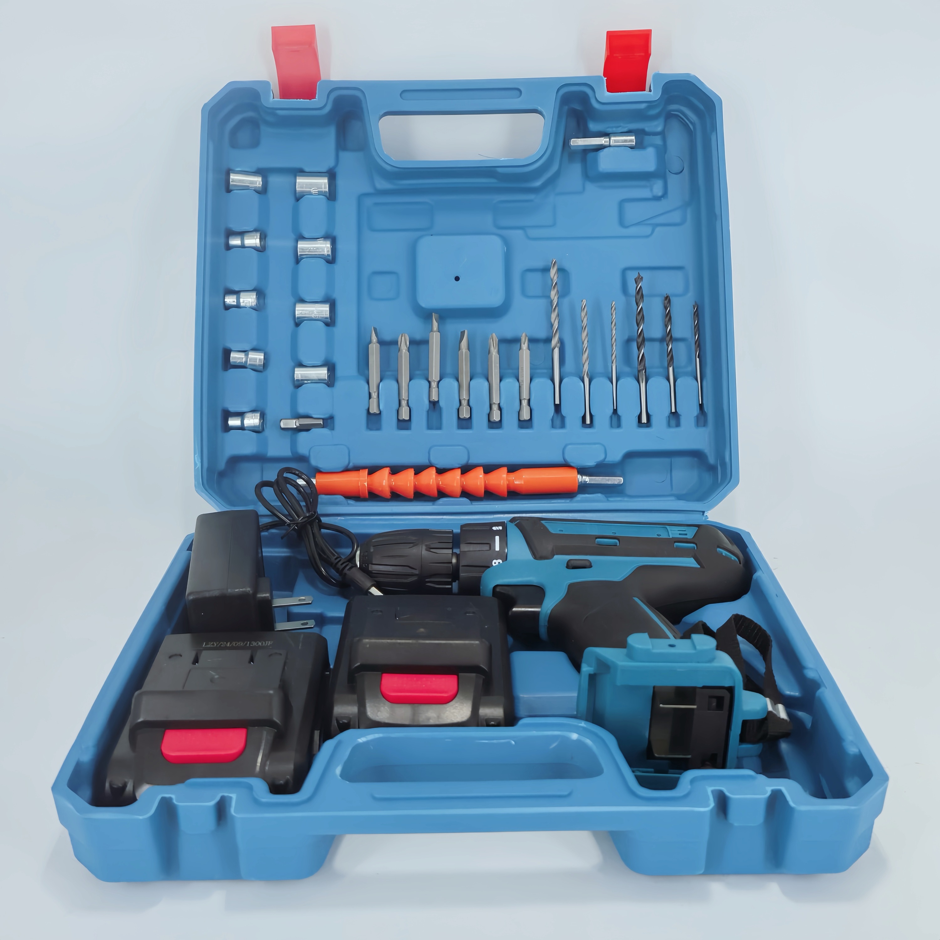 1 PC MOQ DC 18V-21V Cordless Drill Set 24Pcs Electric Tool Set Battery Case OEM Custom Logo Industrial DIY Use Variable Speed 30 · image 2