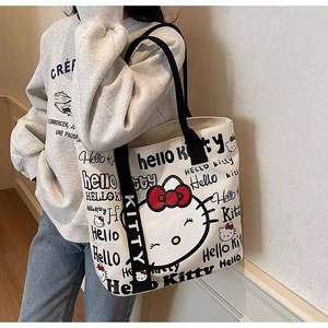 Bolso de lona <span class=keywords><strong>Hello</strong></span> Kittyed, venta al por mayor, bolsos de lona con personaje con licencia de dibujos animados, bolso de mensajero portátil de estilo para mujer - Product Image 6