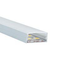 Profilé en aluminium LED avec diffuseur, embouts et clips pour bande LED 23*11 mm