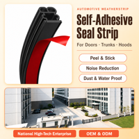 Joint d'étanchéité en caoutchouc EPDM pour portière de voiture, multi-chambres, auto-adhésif, à découper sur mesure, vente en gros usine
