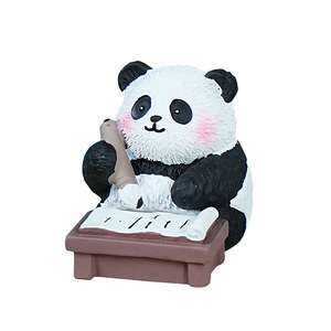 Figura de Panda de resina, artesanía con forma de animal, decoración de escritorio, regalo para el hogar, oficina, decoración artística - Product Image 5