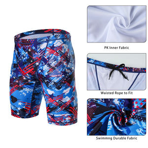 Herren Swim Jammers von KGKE Compression Fashion Print Jammer Badeanzug Bades horts Long - Product Image 2