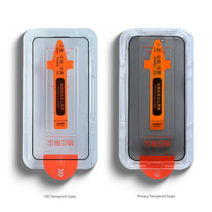 Herramienta de Instalación de Protector de Pantalla <span class=keywords><strong>HD</strong></span> Transparente, con Aplicador de Alineación Automática, Cristal Templado para Privacidad, Sin Burbujas, para Cámara Libre de Polvo - Product Image 1