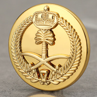 Badges personnalisés en métal doré avec logo 3D épingles de haute qualité pour uniformes et bérets