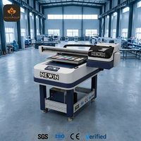 Impresora UV de cama plana rotativa A1 6090 con 3 cabezales Epson i3200 para impresión de botellas a 360 grados