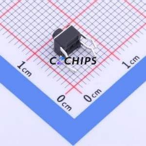 TC-1150DR-4.3H-250 Tactile Switch Through hole Component (THT) Switch Single Pole Single Throw Round Button 2.5N Through Hole - Product Image 2