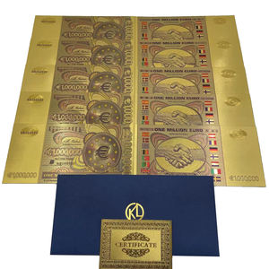 ธนบัตรจำลองยุโรป 1 <span class=keywords><strong>ล้าน</strong></span>ยูโร ปิดทอง ออกแบบเองได้ ขายส่ง - Product Image 2
