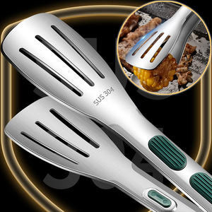 Nouvelles pinces alimentaires en acier inoxydable pour barbecue, viande, salade, pain, pince de buffet antidérapante, outils de cuisine, gadgets de cuisine - Product Image 1