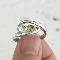 Herzförmiger Wolframring Muttertagsgeschenk für Frauen Modischer Fingerschmuck Großhandelspreis ODM OEM Benutzerdefiniertes Logo Schmuckfabrik