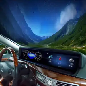 ACAR Android Car Head Unit GPS-Navigation und neuer digitaler Cluster 12,3-Zoll-Dual-Touchscreen-Auto-DVD-Player für Mercedes Benz S.