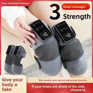 Pemijat lutut elektrik tanpa kabel, pemijat lutut portabel dengan layar sentuh 3 mode getaran kompres panas, penghilang nyeri kaki - Product Image 5