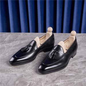 Zapatos Casuales de Negocios para Hombre, Nuevos de Primavera/Verano, con Punta Cuadrada/Puntiaguda, Cordones, Suela de Goma Antideslizante y Transpirable - Product Image 1