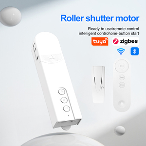 Cortina de cadena motorizada WIFI inteligente para uso en interiores de oficina BLE Control remoto persianas enrollables Alexa <span class=keywords><strong>Google</strong></span> Home integración - Product Image 1