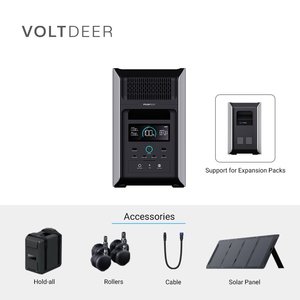 Estación de Energía Portátil Pylon Smart Display con Paneles Solares, Generador de Batería, Controlador MPPT, Carga Inalámbrica, Linterna AR2000 Sm - Product Image 4