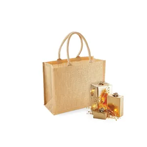 Sac de courses en jute scintillant, merchandising durable - Product Image 6