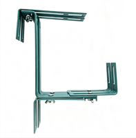 Support de balcon allemand pour jardinière, support de pot de fleurs, crochets réglables pour suspendre des pots de plantes sur rail de balcon
