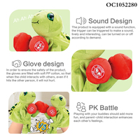 Juego de Deportes Interactivos de Interior con Diseño de Tortuga de Peluche, Muñeco Robot de Boxeo y Lucha con Guantes, Juguete para Niños
