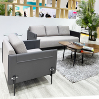 Modernes Design Stahlrahmen Glücksbringer Büromöbel Günstiges 3-Sitzer Direktoren-Sofa