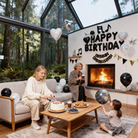 Kit de ballons d'anniversaire - Saint-Valentin, décoration de fête d'anniversaire pour petite amie, ensemble complet de ballons en aluminium