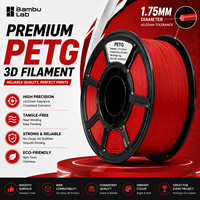 Filamen Cetak 3D FDM Grosir 124 1.75mm 1KG Spool Standar Bahan Printer 3D Matte Plus PETG 330m CE ROHS
