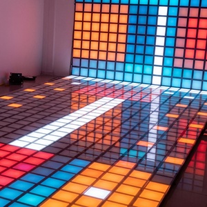 Piste de danse LED Super Grid Active, jeux de sol LED à pixels, dalles à pixels sensibles à la pression, jeux interactifs de pression pour salle - Product Image 2