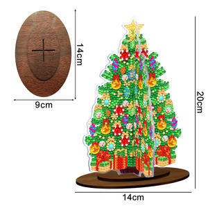 Arbre de Noël Table Top <span class=keywords><strong>Strass</strong></span> Diamant Dot Peinture Kits,DIY <span class=keywords><strong>5D</strong></span> <span class=keywords><strong>Strass</strong></span> Diamant Art Décorations De Noël Ornements - Product Image 1