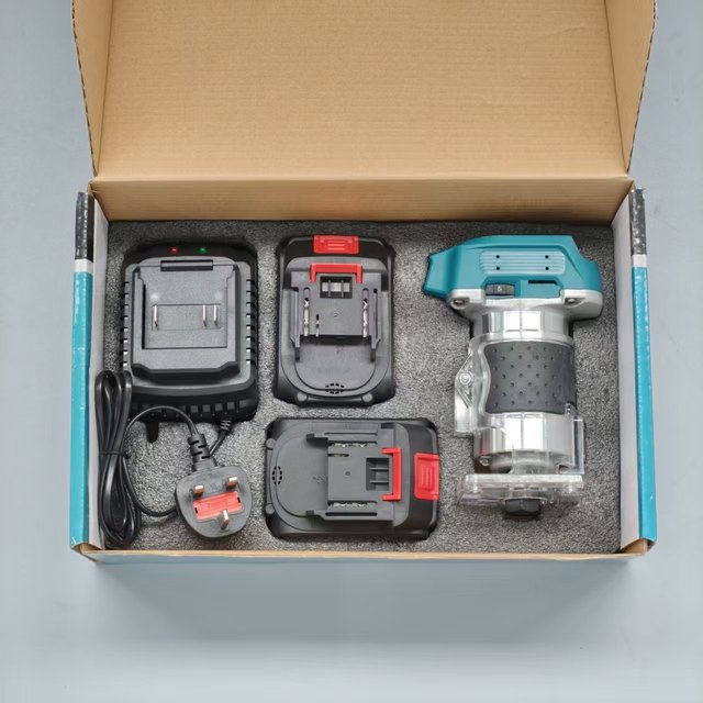20V/21V Cordless Electric Palm Router  Lithium Battery Woodworking Tool  Multifunctional Wood Grooving & Engraving Machine
