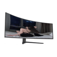 Monitor LED Curvo de 49 Pulgadas y 5K / Pantalla para Juegos / Monitores para PC de Excelente Calidad