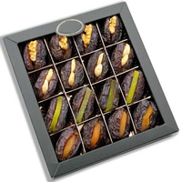 Boîte rigide de luxe pour desserts Boîtes cadeaux vides en papier de baklava Boîte personnalisée de dates du Moyen-Orient