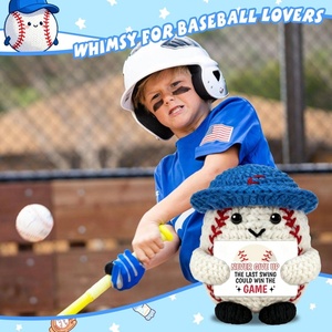 Muñeco <span class=keywords><strong>de</strong></span> Peluche <span class=keywords><strong>de</strong></span> Béisbol con Diseño Positivo y Emocional, Figura Coleccionable <span class=keywords><strong>de</strong></span> Béisbol para <span class=keywords><strong>Navidad</strong></span>, Adorno <span class=keywords><strong>de</strong></span> Escritorio, Regalo - Product Image 3