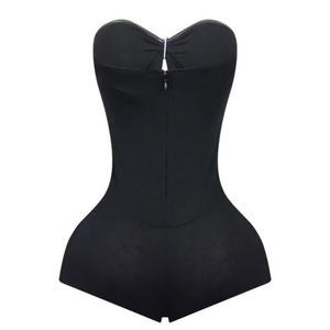 Combinaison Courte Sexy Halter Dos Nu pour Femme – Tendance Été Sans Manches Col Rond Coupe Slim - Product Image 3