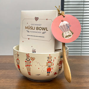 BespritGift, regalo creativo de Navidad, cuenco de desayuno de Cascanueces de cerámica, el mejor juego de regalo de Año Nuevo <span class=keywords><strong>para</strong></span> <span class=keywords><strong>regalar</strong></span> en Navidad - Product Image 4