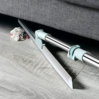 Serpillère à long manche en plastique, raclette multi-usages pour sols de salle de bain, nettoyant durable et écologique, anti-adhésif pour cheveux